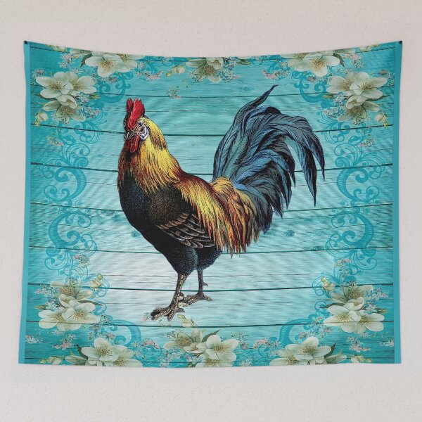 Item preview, Vintage Majestic Rooster – Colorful Farmhouse Illustration designed and sold by Lainey1978.