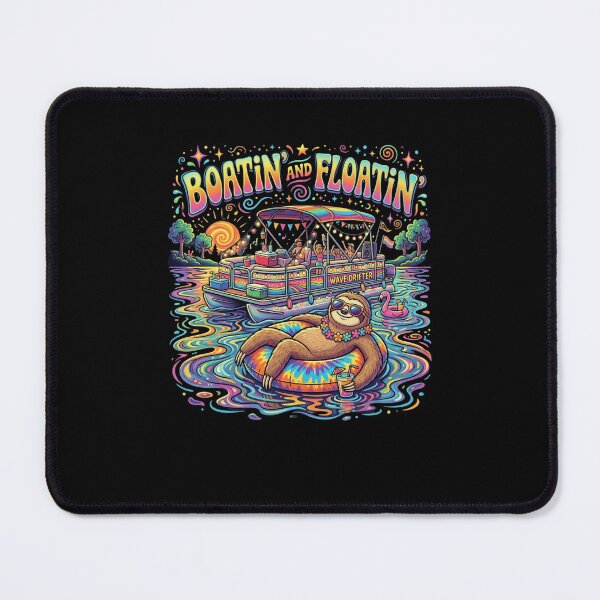 Item preview, BOATIN' AND FLOATIN' Sloth Pontoon Lake Party designed and sold by snowry.