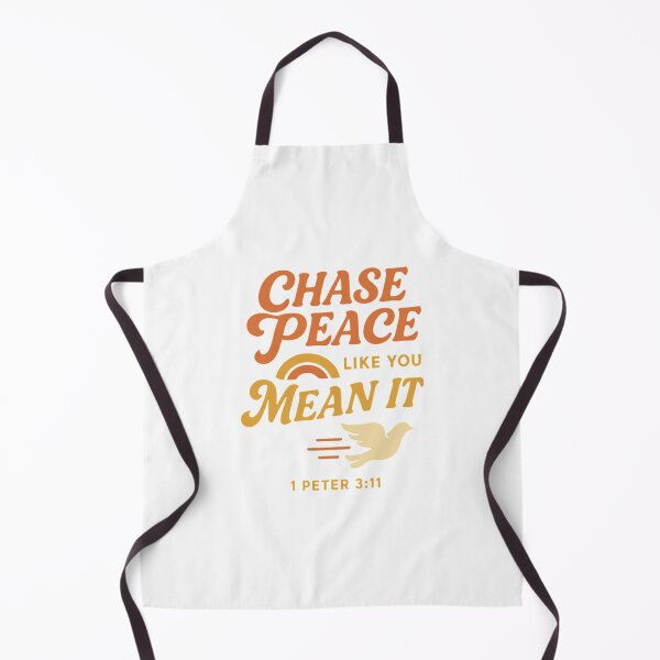Item preview, Chase Peace Like You Mean It – Christian Retro Faith Design designed and sold by SoulThread Studio.