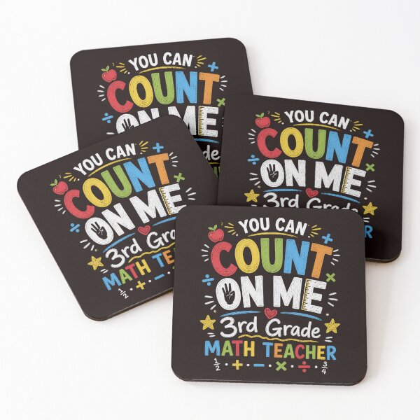 Item preview, You Can Count On Me 3rd Grade Math Teacher Shirt Funny Teacher Math designed and sold by NapoliApparel.