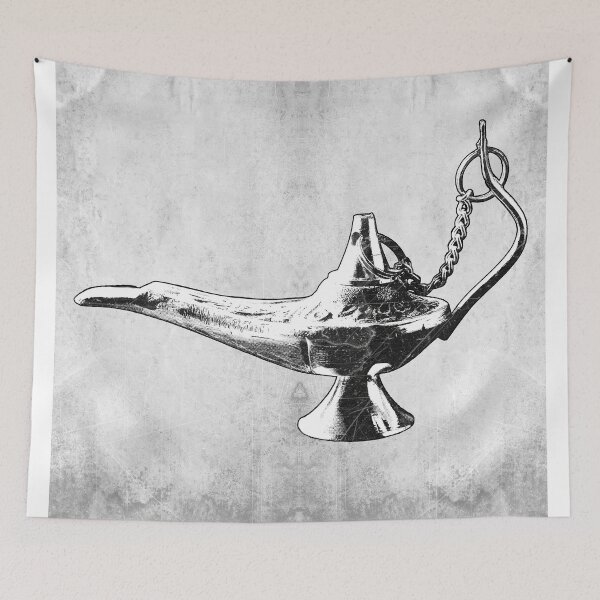 Item preview, Brass Genie Oil Lamp Magical Ancient Artifact designed and sold by Ghoul Enterprises.