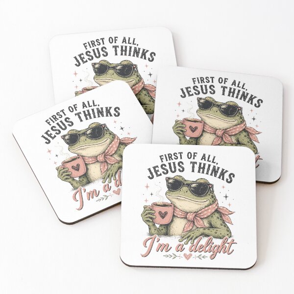 Item preview, Frog First of All Jesus Thinks I'm A Delight designed and sold by Kladhadredo.