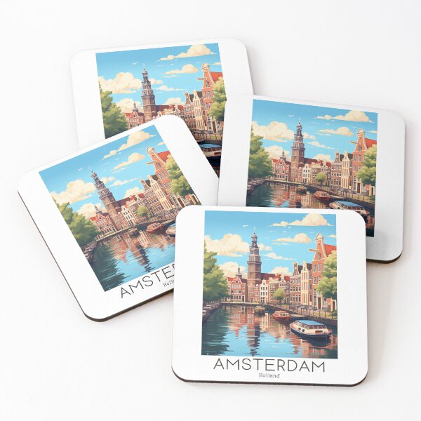 Item preview, Una ilustración de viaje vintage de Amsterdam - Holanda designed and sold by GoodOldVintage.