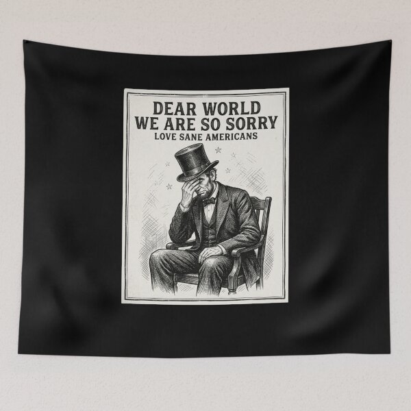 Item preview, DEAR WORLD WE ARE SO SORRY LOVE SANE AMERICANS designed and sold by snowry.
