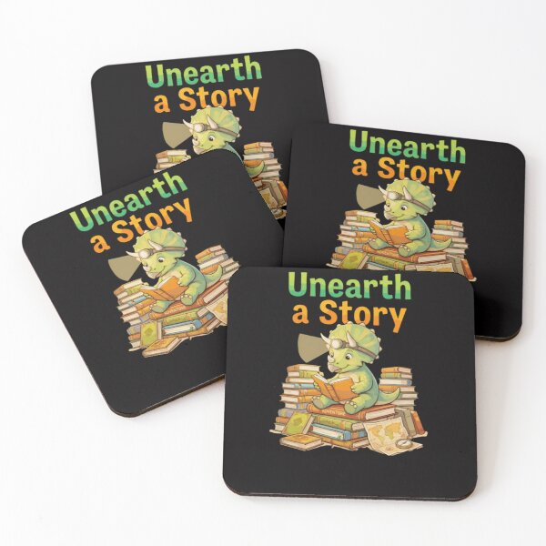 Item preview, Unearth A Story Summer Reading Dinosaur Book Lover designed and sold by WeirdlyRare.