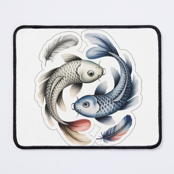 Item preview, Yin Yang Koi in Watercolor designed and sold by NiftyWrx.