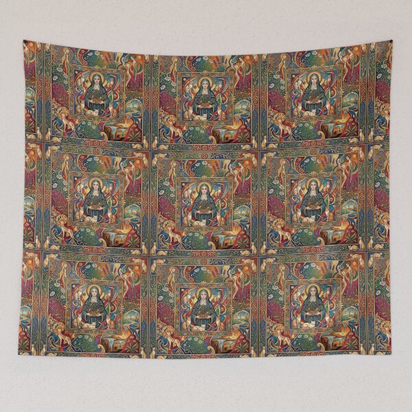 Item preview, Saint Gertrude of Nivelles with cats. designed and sold by Natalia-Vlad.