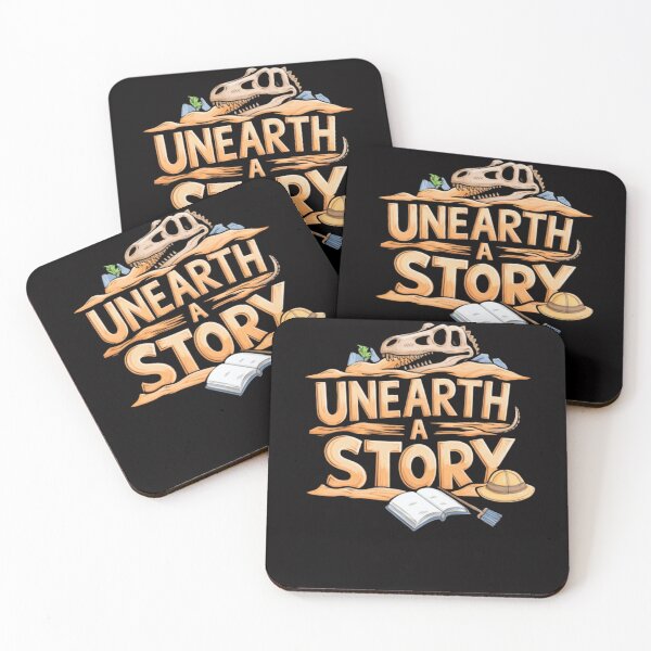 Item preview, Unearth A Story Summer Reading Dinosaur Book Lover designed and sold by WeirdlyRare.