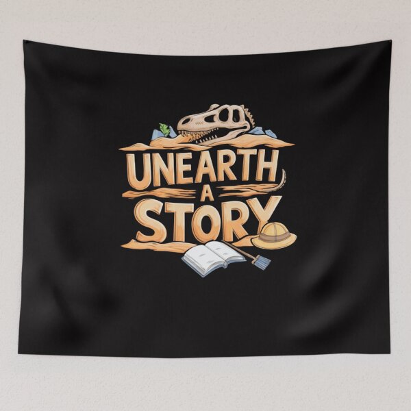 Item preview, Unearth A Story Summer Reading Dinosaur Book Lover designed and sold by WeirdlyRare.