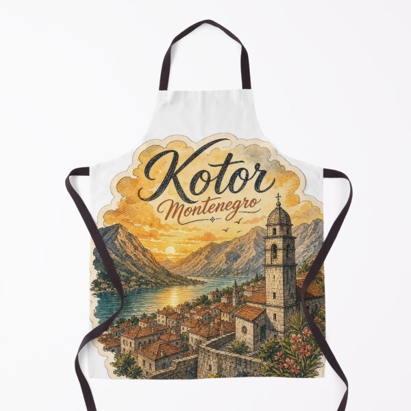 Item preview, Kotor Montenegro Bay Vintage Travel Sticker designed and sold by Modefissi.