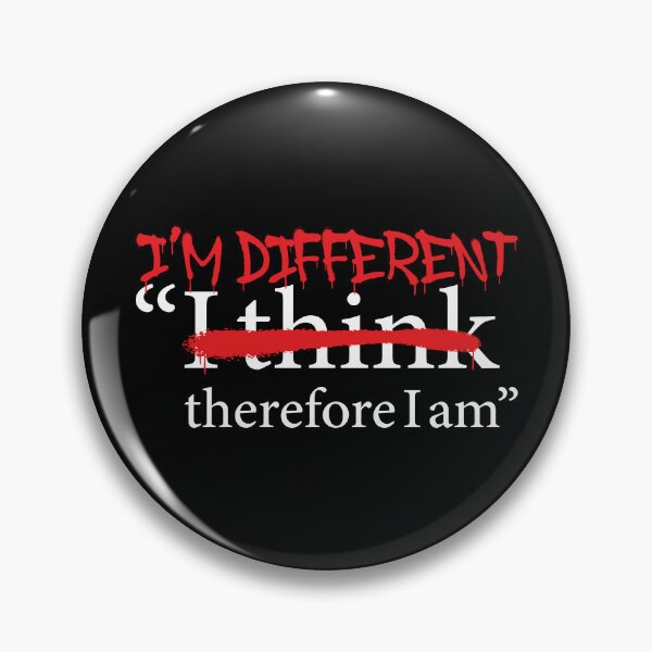 Item preview, I'm Different Therefore I am - Edgy Rebel Graffiti Descartes Existential Sarcastic Philosophy designed and sold by XIOMOS.