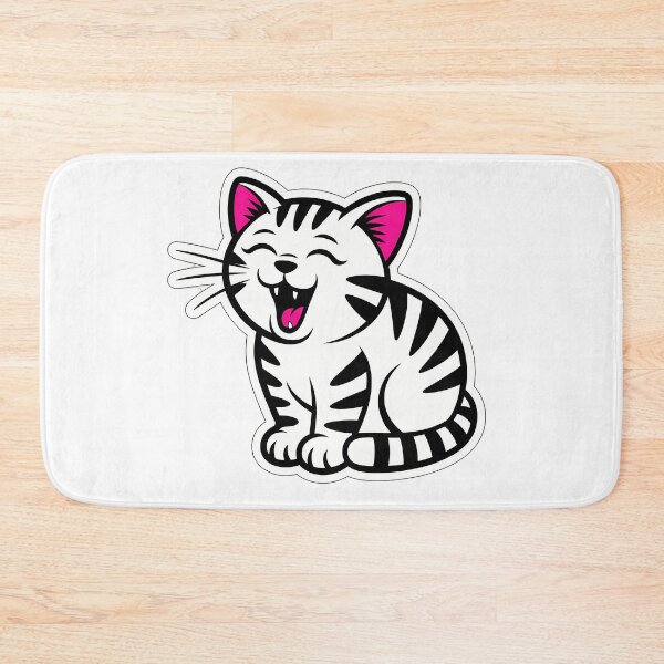 Item preview, Yawning Cat in Comic Style designed and sold by NiftyWrx.