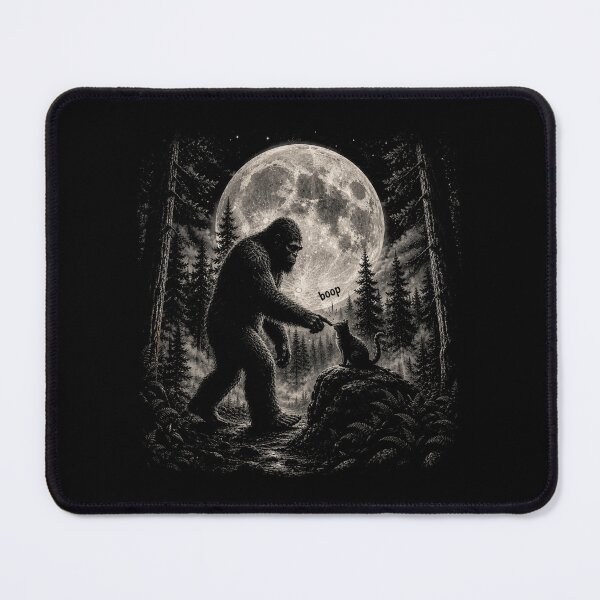 Item preview, funny Bigfoot Boop Cat Moon Funny Sasquatch Meme designed and sold by Kladhadredo.