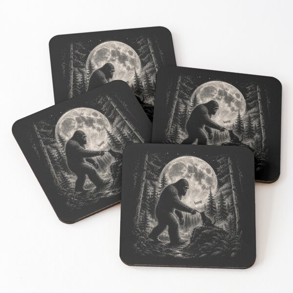 Item preview, funny Bigfoot Boop Cat Moon Funny Sasquatch Meme designed and sold by Kladhadredo.