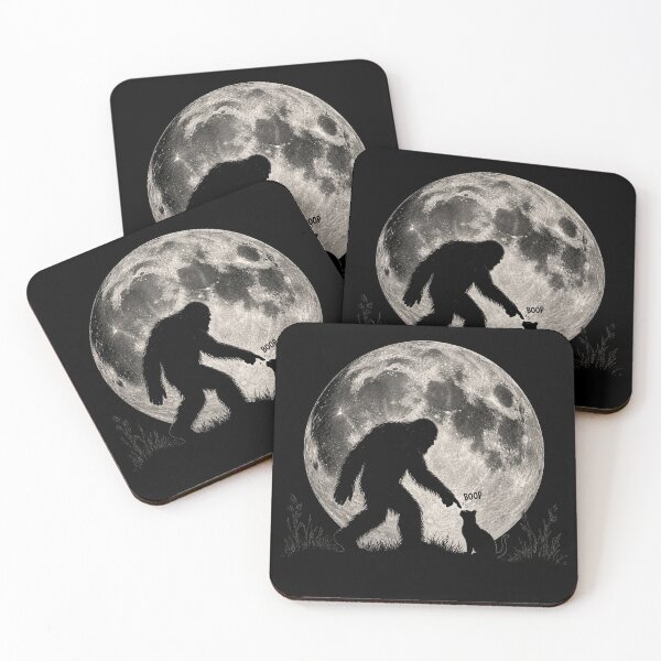 Item preview, Bigfoot Boop Cat Moon Funny Sasquatch Meme designed and sold by Kladhadredo.