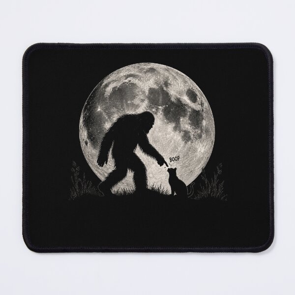 Item preview, Bigfoot Boop Cat Moon Funny Sasquatch Meme designed and sold by Kladhadredo.
