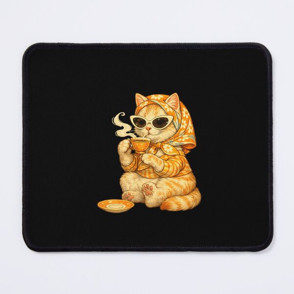 Item preview, Cat Drinking Tea - Coffee designed and sold by LazyShops.
