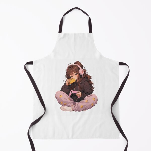 Item preview, Anime Girl Eating Tacos – Gamer Mood designed and sold by AMICO77.
