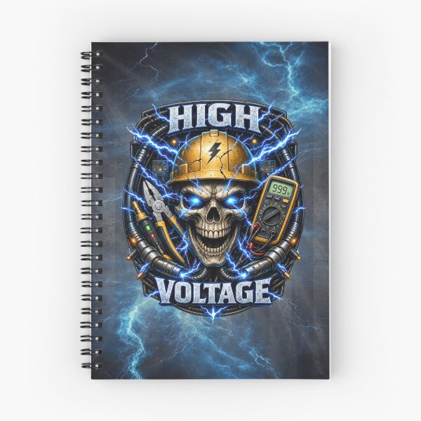 Item preview, High Voltage Electrician Skull Lightning Trade Design designed and sold by artistwill.