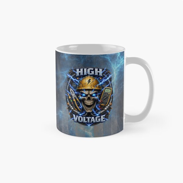 Item preview, High Voltage Electrician Skull Lightning Trade Design designed and sold by artistwill.