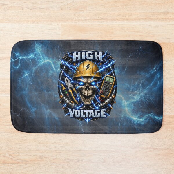 Item preview, High Voltage Electrician Skull Lightning Trade Design designed and sold by artistwill.