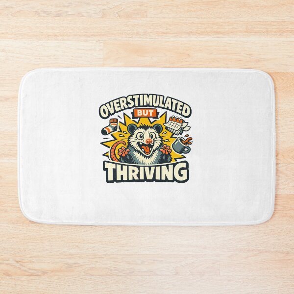 Item preview, Overstimulated But Thriving Manic Opossum designed and sold by chattsuede.