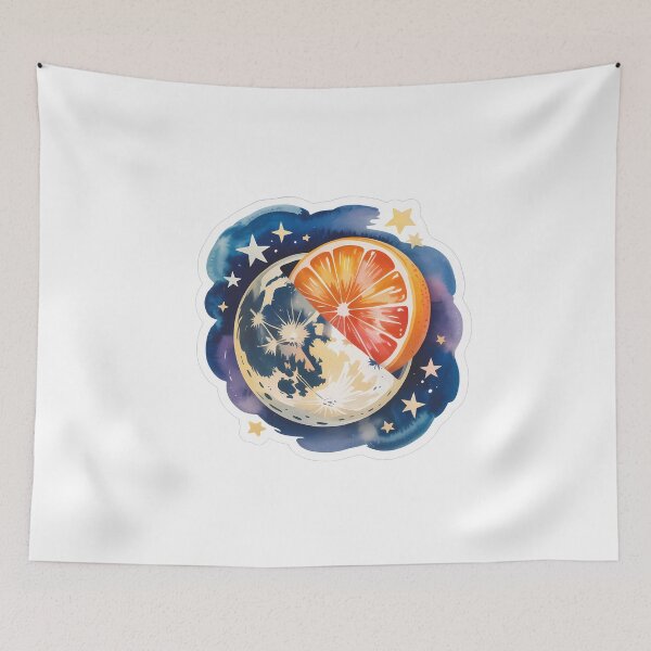 Item preview, Starry Moon with Grapefruit Twist designed and sold by NiftyWrx.