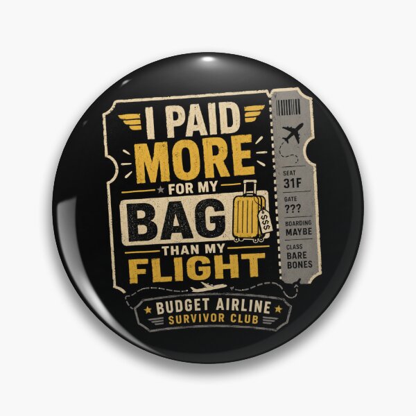 Item preview, Budget Airline Bag Fee Survivor Club designed and sold by Kupeliemre.