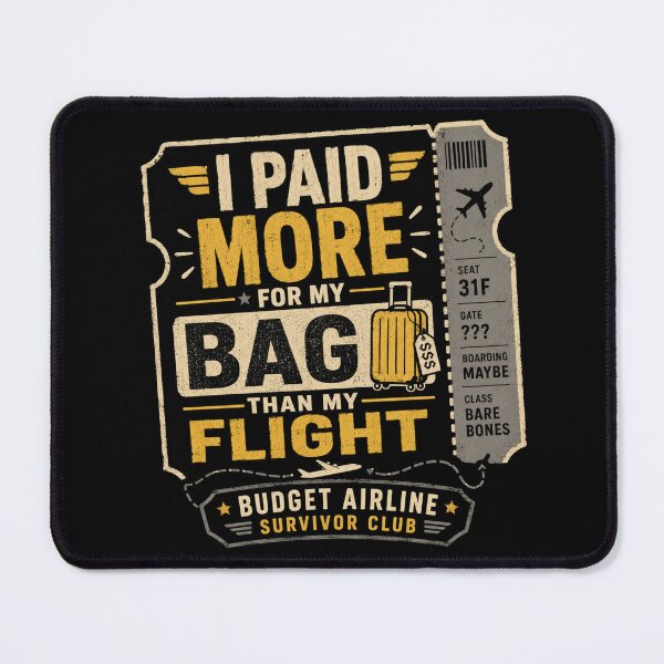 Item preview, Budget Airline Bag Fee Survivor Club designed and sold by Kupeliemre.