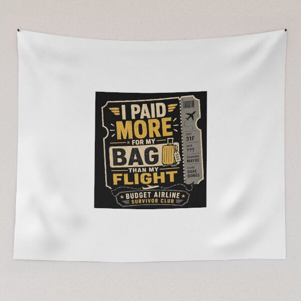 Item preview, Budget Airline Bag Fee Survivor Club designed and sold by Kupeliemre.