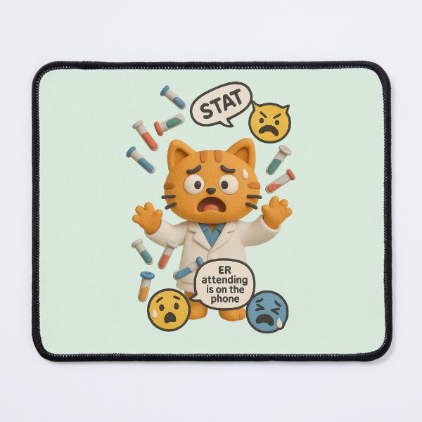 Item preview, Clinical Lab Tech Cat Running So Many Tests designed and sold by KeeganCreations.