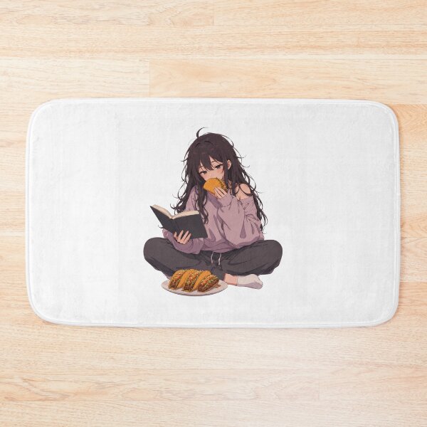 Item preview, Anime Girl Eating Tacos – Study Break designed and sold by AMICO77.