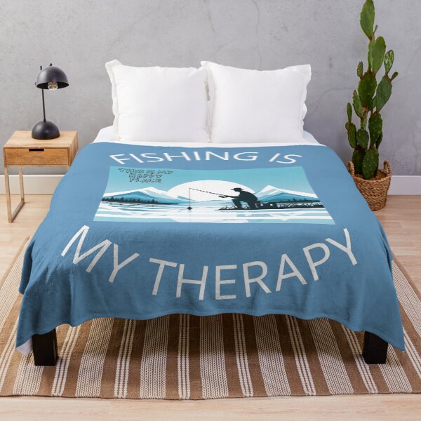 Item preview, Fishing Is My Therapy Fishing T-Shirt for Anglers designed and sold by WearFine.