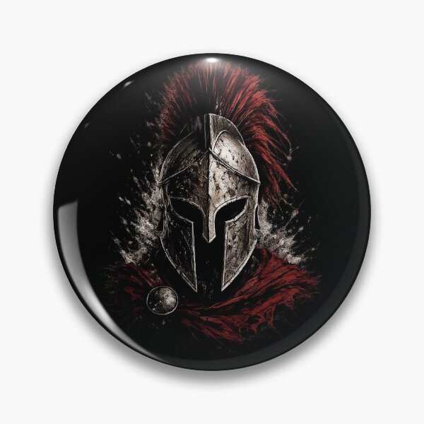Item preview, Spartan Warrior Helmet – Dark Battle Armor Design designed and sold by MarketWolf.