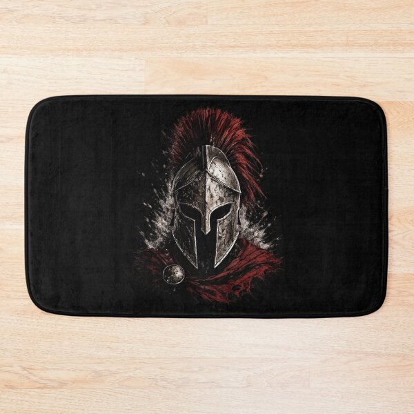 Item preview, Spartan Warrior Helmet – Dark Battle Armor Design designed and sold by MarketWolf.