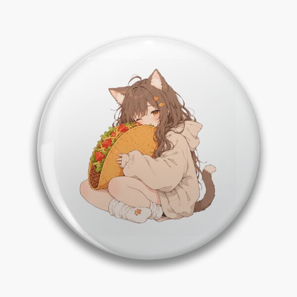 Item preview, Anime Girl Eating Tacos – Rainy Window designed and sold by AMICO77.