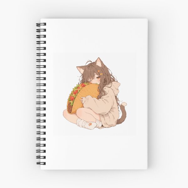 Item preview, Anime Girl Eating Tacos – Rainy Window designed and sold by AMICO77.