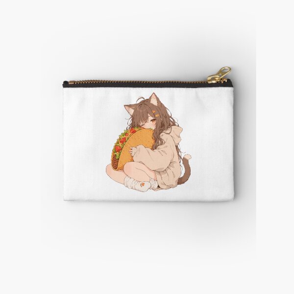 Item preview, Anime Girl Eating Tacos – Rainy Window designed and sold by AMICO77.