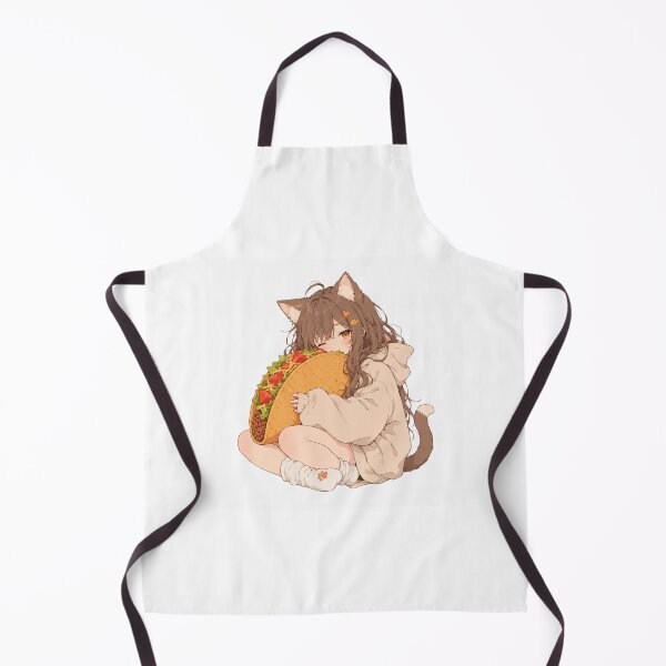 Item preview, Anime Girl Eating Tacos – Rainy Window designed and sold by AMICO77.