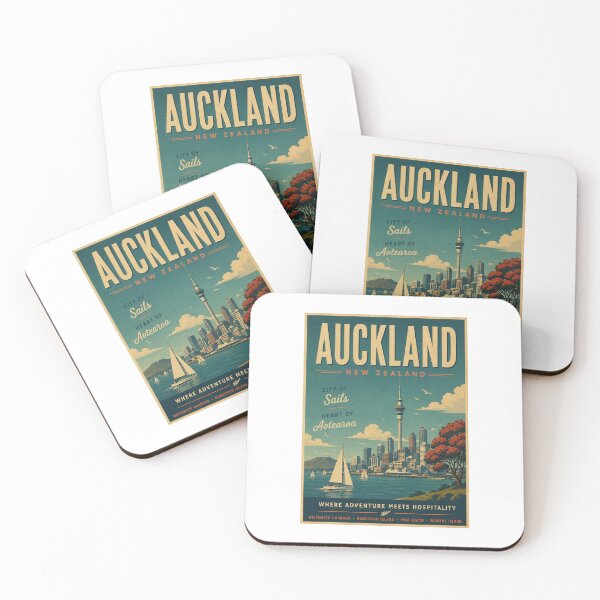 Item preview, Auckland Retro travel poster designed and sold by JBWphotos.