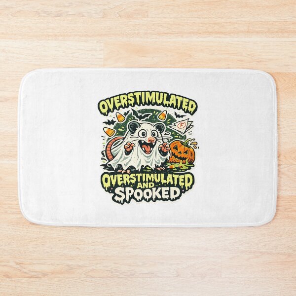 Item preview, Overstimulated Spooked Opossum Halloween Humor designed and sold by chattsuede.