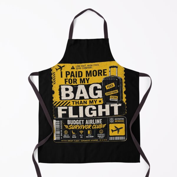 Item preview, Budget Airline Bag Fee Humor Design designed and sold by Kupeliemre.