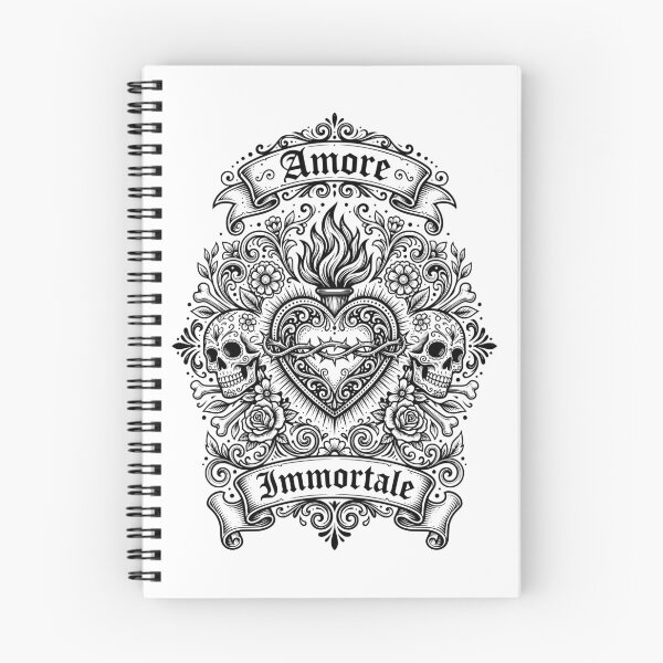 Item preview, Immortal Love Sacred Heart Skull Art designed and sold by Skulls & Calaveras.