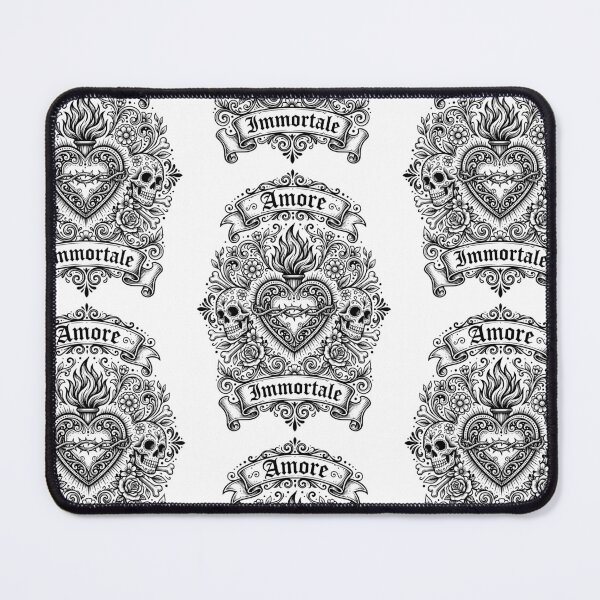Item preview, Immortal Love Sacred Heart Skull Art designed and sold by Skulls & Calaveras.