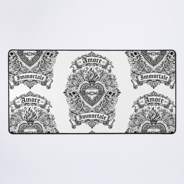 Item preview, Immortal Love Sacred Heart Skull Art designed and sold by Skulls & Calaveras.