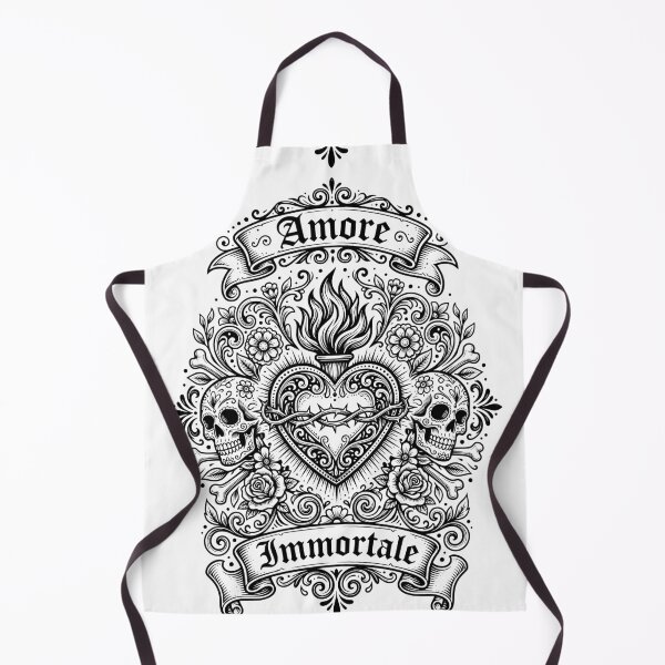 Item preview, Immortal Love Sacred Heart Skull Art designed and sold by Skulls & Calaveras.