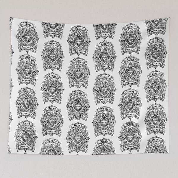 Item preview, Immortal Love Sacred Heart Skull Art designed and sold by Skulls & Calaveras.