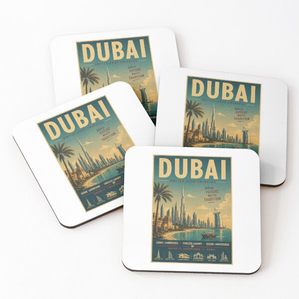 Item preview, Dubai  Retro travel poster designed and sold by JBWphotos.