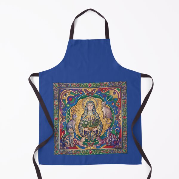 Item preview, Saint Gertrude of Nivelles with cats. designed and sold by Natalia-Vlad.