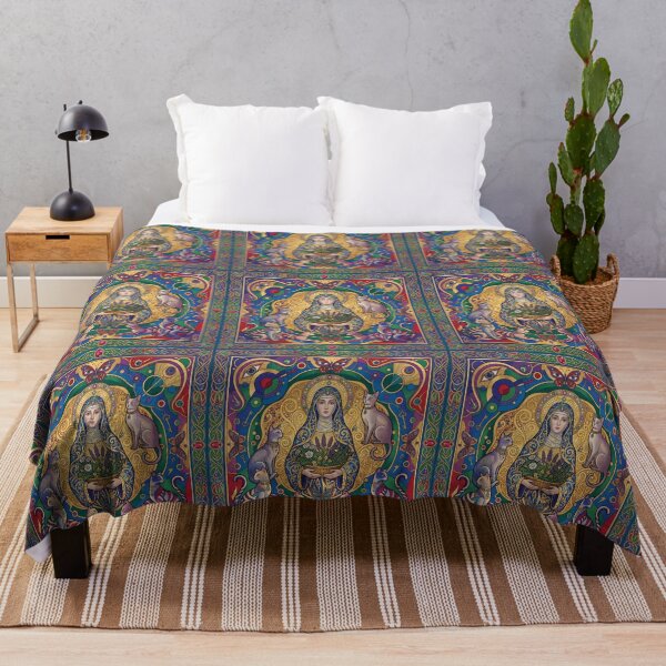Item preview, Saint Gertrude of Nivelles with cats. designed and sold by Natalia-Vlad.